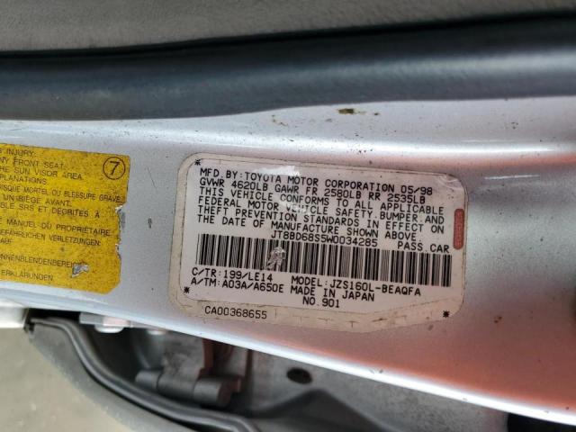 Photo 10 from auction – 1998 LEXUS GS 300 with VIN JT8BD68S5W0034285
