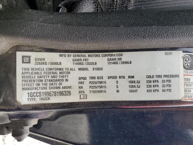 Photo 10 from auction – 2007 CHEVROLET COLORADO with VIN 1GCCS199678196326