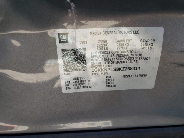 Photo 10 from auction – 2019 GMC ACADIA with VIN 1GKKNPLS8KZ268314