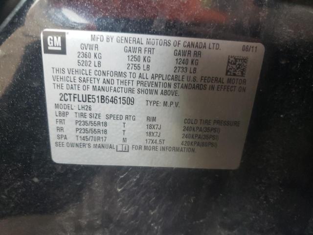 Photo 10 from auction – 2011 GMC TERRAIN with VIN 2CTFLUE51B6461509