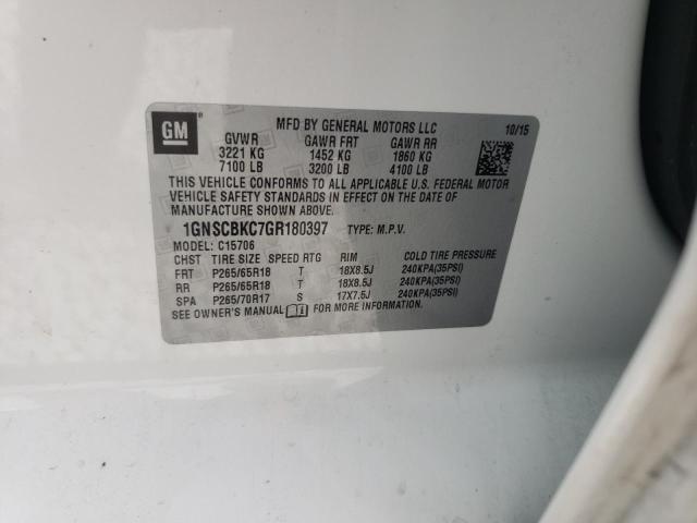 Photo 10 from auction – 2016 CHEVROLET TAHOE C150 with VIN 1GNSCBKC7GR180397