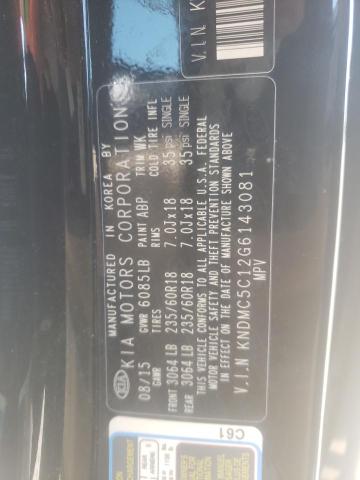 Photo 10 from auction – 2016 KIA SEDONA EX with VIN KNDMC5C12G6143081