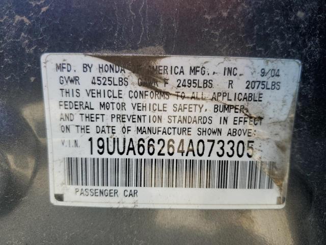 Photo 10 from auction – 2004 ACURA TL with VIN 19UUA66264A073305