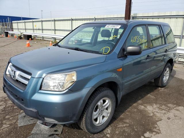 Photo 2 from auction – 2007 HONDA PILOT LX with VIN 2HKYF18197H527570