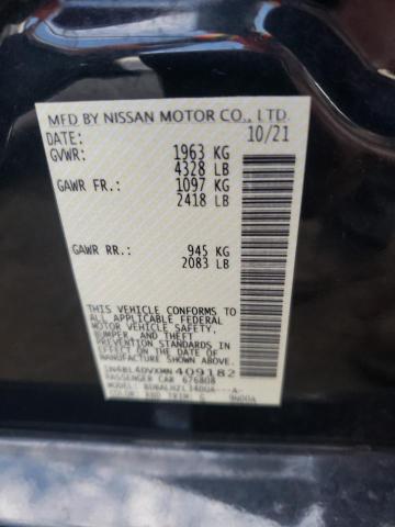 Photo 10 from auction – 2021 NISSAN ALTIMA SV with VIN 1N4BL4DVXMN409182