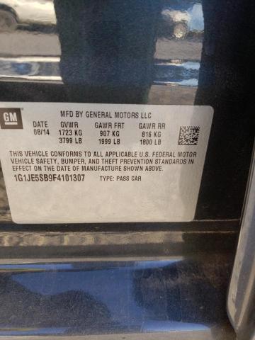 Photo 10 from auction – 2015 CHEVROLET SONIC LTZ with VIN 1G1JE5SB9F4101307