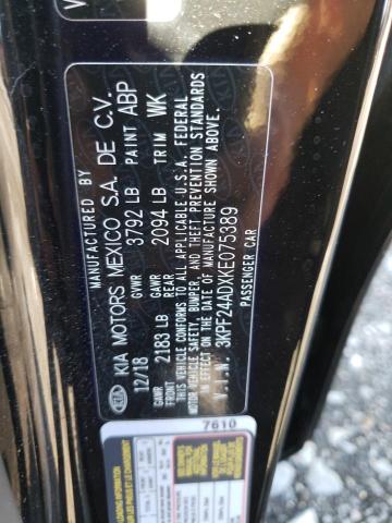 Photo 10 from auction – 2019 KIA FORTE FE with VIN 3KPF24ADXKE075389