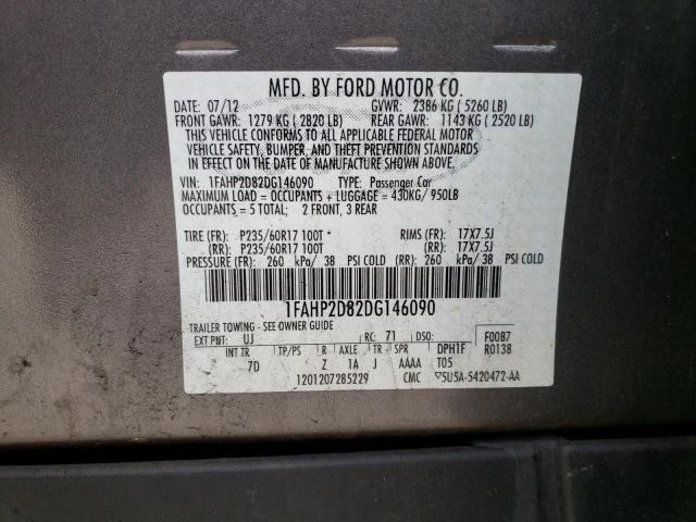 Photo 10 from auction – 2013 FORD TAURUS SE with VIN 1FAHP2D82DG146090