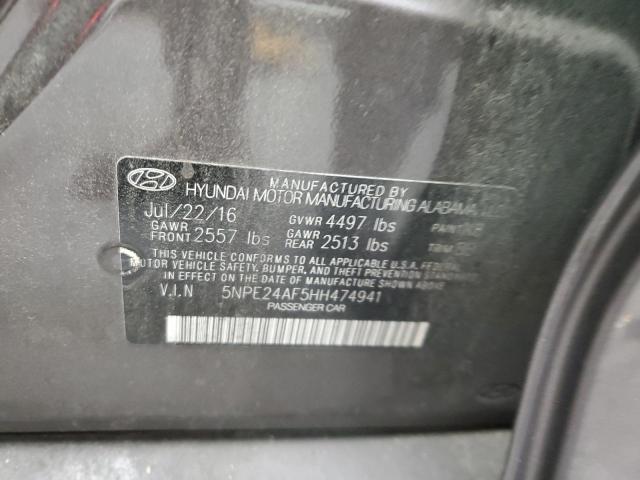 Photo 10 from auction – 2017 HYUNDAI SONATA SE with VIN 5NPE24AF5HH474941