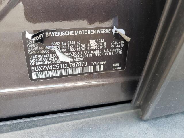 Photo 10 from auction – 2012 BMW X5 XDRIVE3 with VIN 5UXZV4C51CL767879