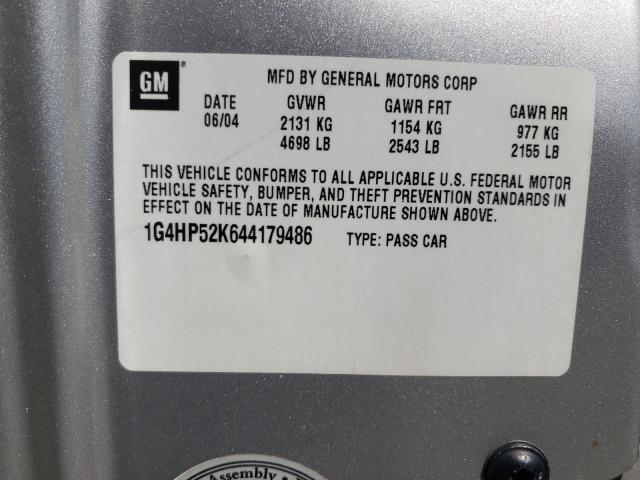 Photo 10 from auction – 2004 BUICK LESABRE CU with VIN 1G4HP52K644179486