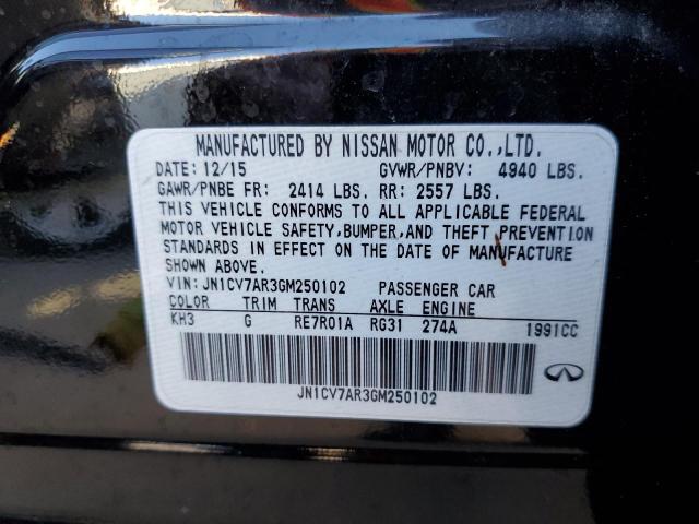 Photo 10 from auction – 2016 INFINITI Q50 BASE with VIN JN1CV7AR3GM250102