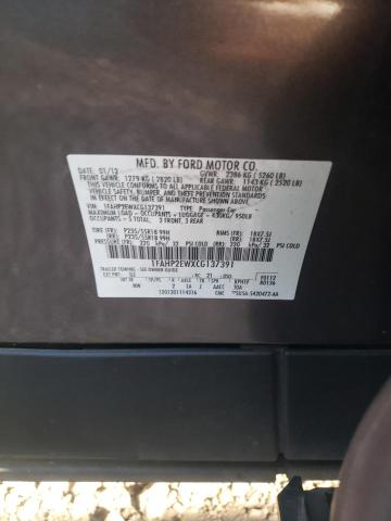 Photo 10 from auction – 2012 FORD TAURUS SEL with VIN 1FAHP2EWXCG137391