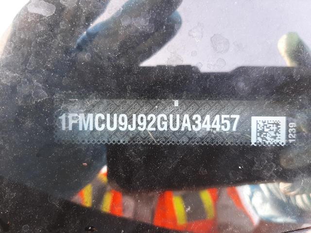 Photo 10 from auction – 2016 FORD ESCAPE TIT with VIN 1FMCU9J92GUA34457