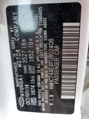 Photo 10 from auction – 2015 HYUNDAI ACCENT GLS with VIN KMHCT4AE4FU802408