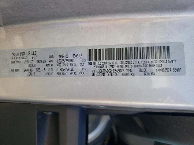 Photo 10 from auction – 2017 RAM PROMASTER with VIN 3C6TRVDG2HE548647
