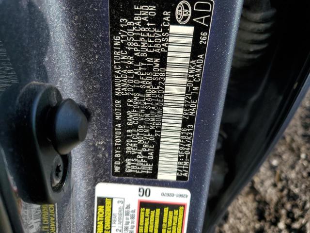 Photo 10 from auction – 2014 TOYOTA COROLLA L with VIN 2T1BURHE0EC072380
