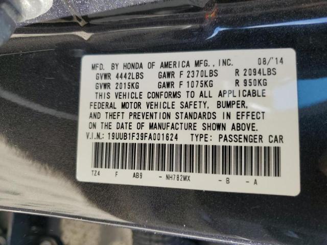 Photo 10 from auction – 2015 ACURA TLX with VIN 19UUB1F39FA001624