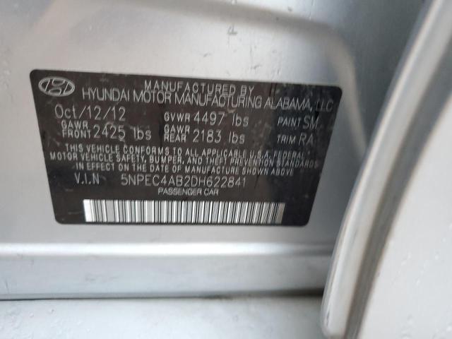 Photo 10 from auction – 2013 HYUNDAI SONATA SE with VIN 5NPEC4AB2DH622841