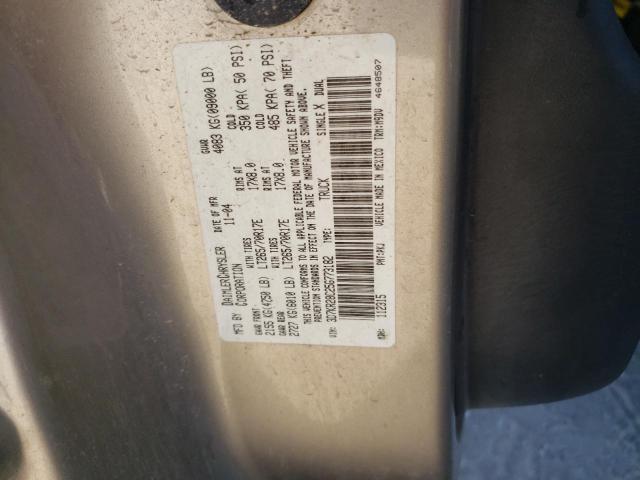 Photo 10 from auction – 2005 DODGE RAM 2500 S with VIN 3D7KR28C25G773182