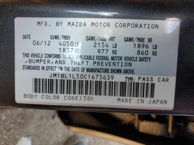 Photo 10 from auction – 2012 MAZDA 3 S with VIN JM1BL1L50C1673639