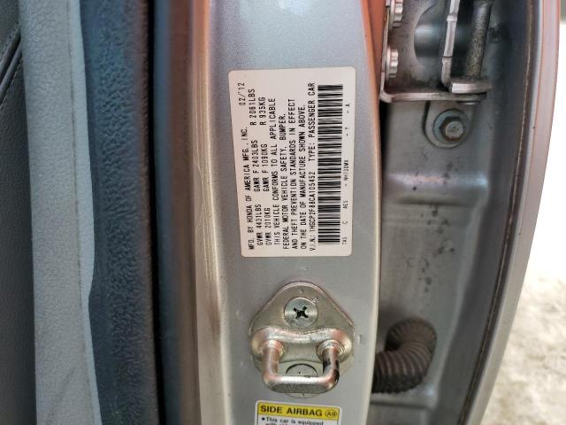 Photo 10 from auction – 2012 HONDA ACCORD EXL with VIN 1HGCP2F88CA105452