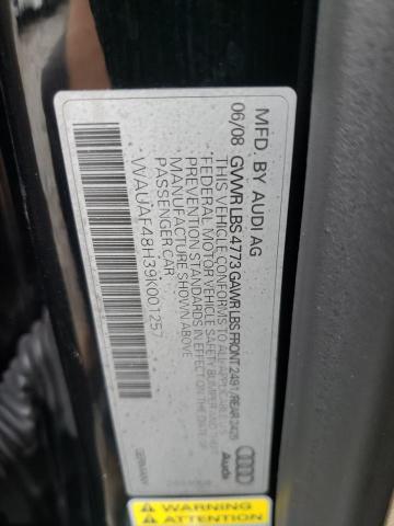 Photo 10 from auction – 2009 AUDI A4 2.0T CA with VIN WAUAF48H39K001257