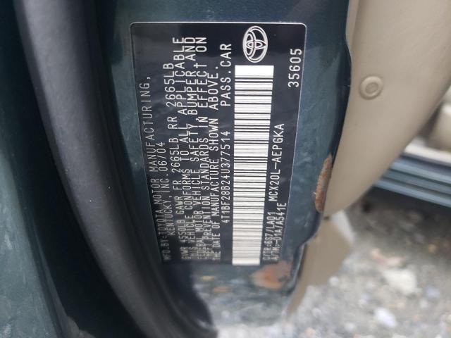 Photo 10 from auction – 2004 TOYOTA AVALON XL with VIN 4T1BF28B24U377514