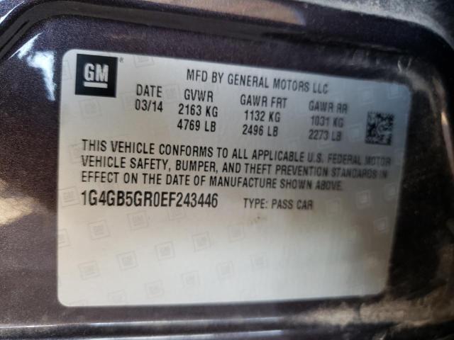 Photo 10 from auction – 2014 BUICK LACROSSE with VIN 1G4GB5GR0EF243446