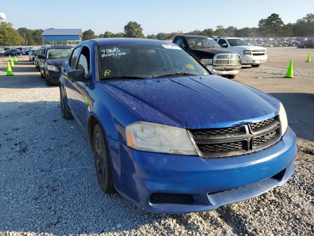 DODGE AVENGER SE 2012 with VIN 1C3CDZABXCN275151 - Photo from auction