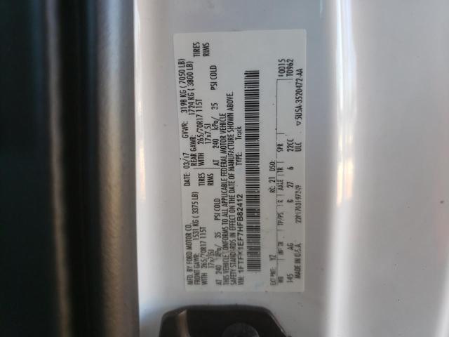 Photo 10 from auction – 2017 FORD F150 SUPER with VIN 1FTFX1EF7HFB82412