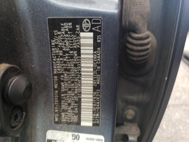 Photo 10 from auction – 2015 TOYOTA COROLLA L with VIN 2T1BURHE2FC393323