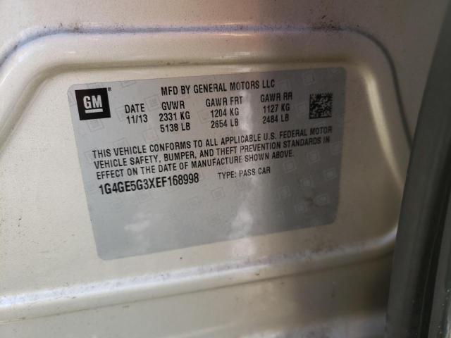 Photo 10 from auction – 2014 BUICK LACROSSE P with VIN 1G4GE5G3XEF168998