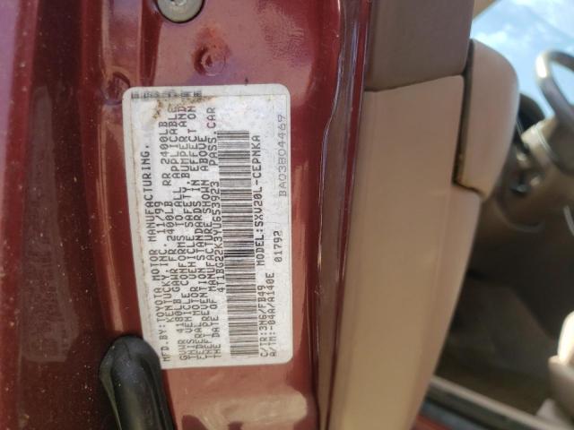 Photo 10 from auction – 2000 TOYOTA CAMRY CE with VIN 4T1BG22K3YU653923