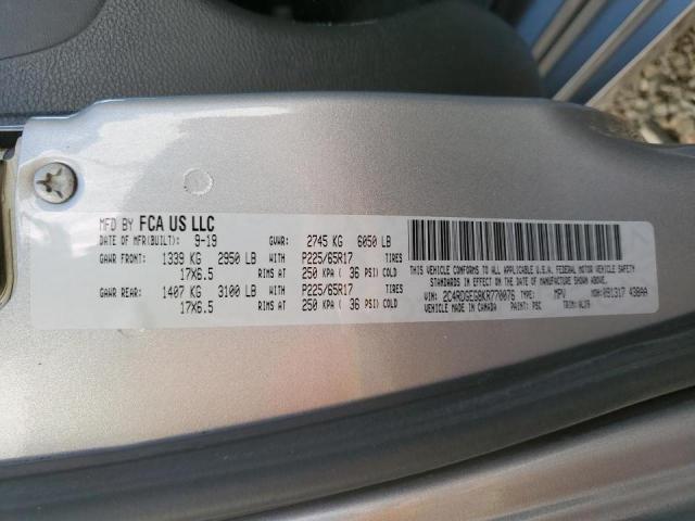 Photo 10 from auction – 2019 DODGE GRAND CARA with VIN 2C4RDGEG8KR770076