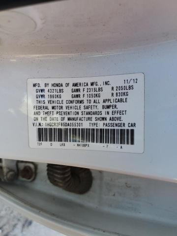 Photo 10 from auction – 2013 HONDA ACCORD EXL with VIN 1HGCR2F85DA055301