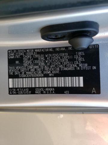 Photo 10 from auction – 2011 TOYOTA HIGHLANDER with VIN 5TDDK3EH7BS090808