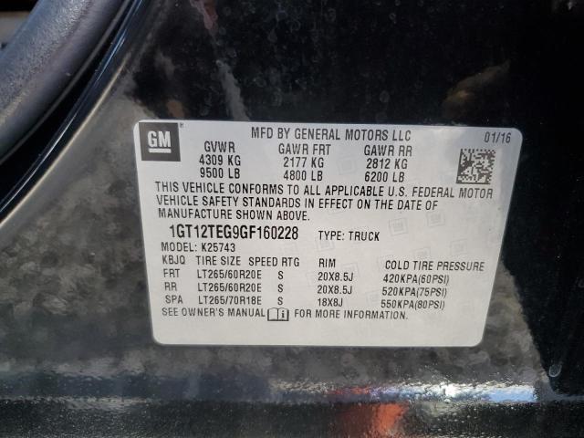 Photo 10 from auction – 2016 GMC SIERRA K25 with VIN 1GT12TEG9GF160228