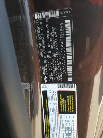Photo 10 from auction – 2011 MINI COOPER with VIN WMWZF3C58BT187856