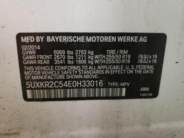 Photo 10 from auction – 2014 BMW X5 SDRIVE3 with VIN 5UXKR2C54E0H33016