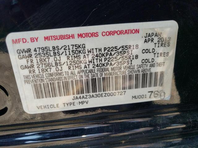 Photo 10 from auction – 2014 MITSUBISHI OUTLANDER with VIN JA4AZ3A30EZ000727