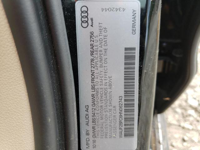 Photo 10 from auction – 2017 AUDI A6 PREMIUM with VIN WAUF2BFC6HN062743