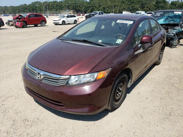 Photo 2 from auction – 2012 HONDA CIVIC LX with VIN 19XFB2F54CE049409