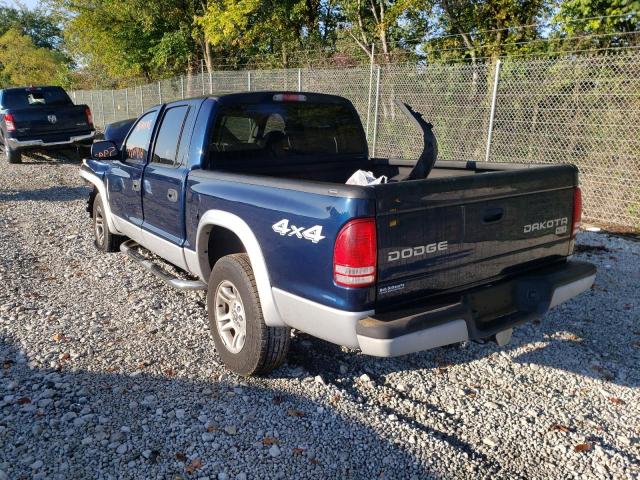 Photo 3 from auction – 2003 DODGE DAKOTA QUA with VIN 1D7HG48N43S308695