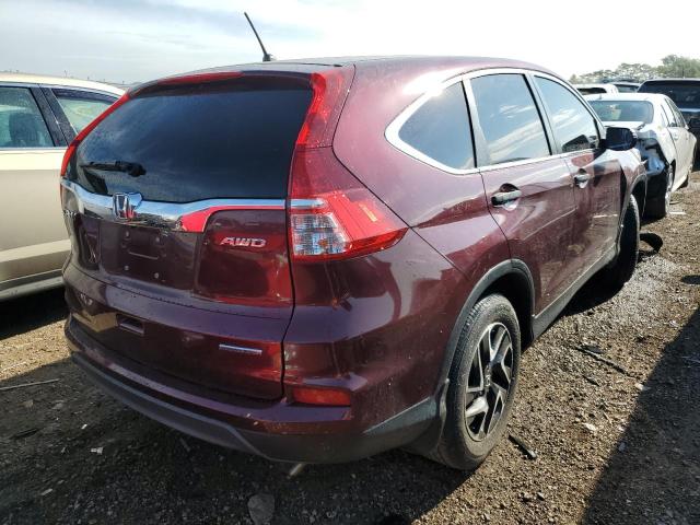 Photo 4 from auction – 2016 HONDA CR-V SE with VIN 5J6RM4H46GL099419