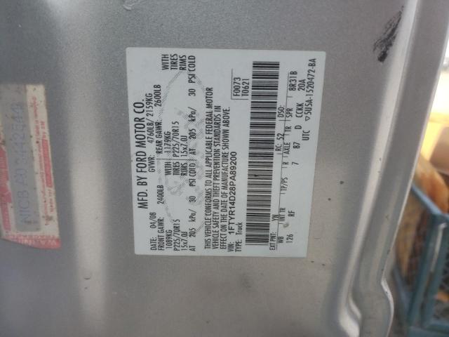 Photo 10 from auction – 2008 FORD RANGER SUP with VIN 1FTYR14D28PA89200