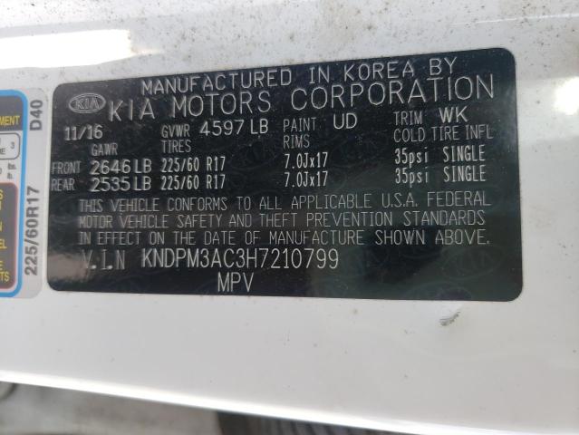 Photo 10 from auction – 2017 KIA SPORTAGE L with VIN KNDPM3AC3H7210799