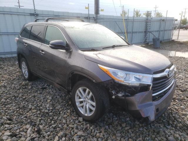 TOYOTA HIGHLANDER 2014 with VIN 5TDBKRFH0ES042791 - Photo from auction