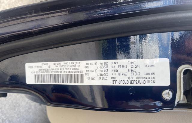 Photo 10 from auction – 2014 CHRYSLER TOWN & COU with VIN 2C4RC1BG1ER364259
