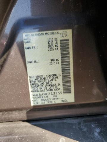 Photo 10 from auction – 2015 NISSAN ALTIMA 2.5 with VIN 1N4AL3AP3FC213255